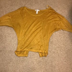 Yellow long sleeve top